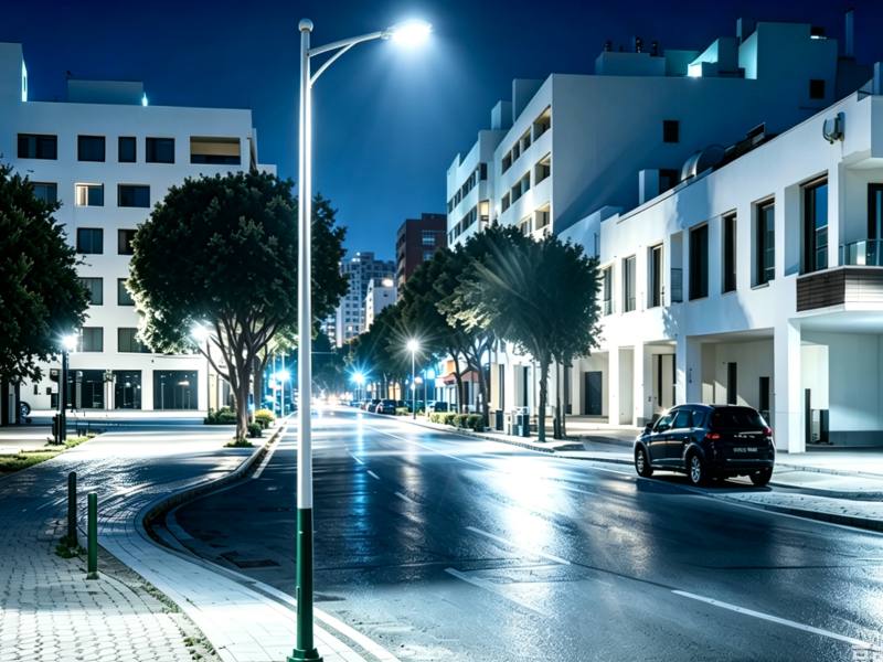 Single-arm lighting poles Single-arm lighting poles